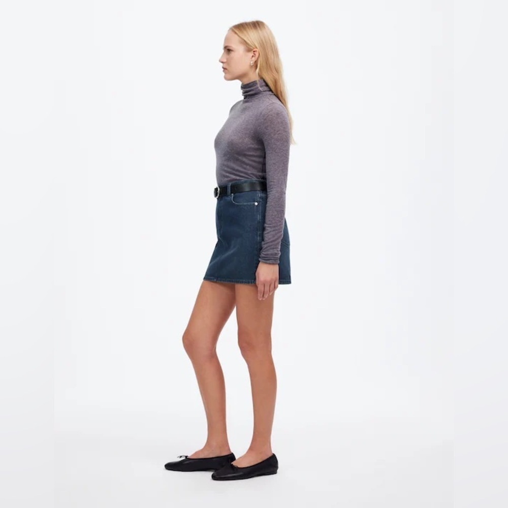 New Madewell 100% Cotton Mini Skirt Size 32 NWT - Picture 3 of 10
